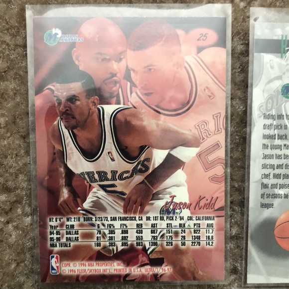Jason Kidd Dallas Mavericks Basketball Card Lot - Picture 11 of 16